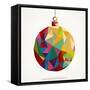 Geometric Christmas Ornament-cienpies-Framed Stretched Canvas