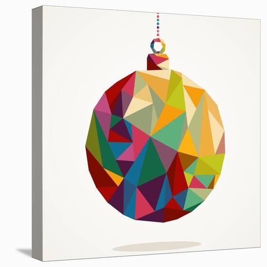 Geometric Christmas Ornament-cienpies-Stretched Canvas