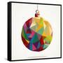 Geometric Christmas Ornament-cienpies-Framed Stretched Canvas