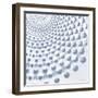 Geometric Circles 2-Denise Brown-Framed Art Print