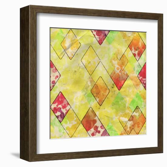 Geometric Color Shape III-null-Framed Art Print