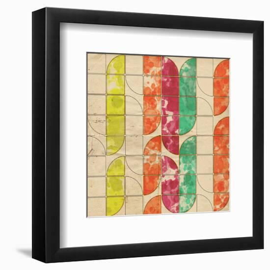 Geometric Color Shape XI-null-Framed Art Print