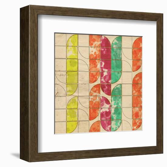 Geometric Color Shape XI-null-Framed Art Print