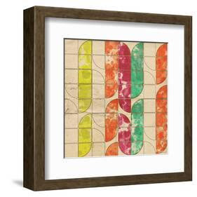 Geometric Color Shape XI-null-Framed Art Print