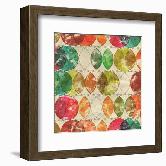 Geometric Color Shape XIV-null-Framed Art Print