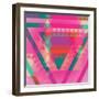 Geometric Colorful Abstract Background. Retro Design. Vector Illustration EPS 10.-Olha Kostiuk-Framed Art Print