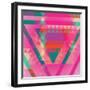 Geometric Colorful Abstract Background. Retro Design. Vector Illustration EPS 10.-Olha Kostiuk-Framed Art Print