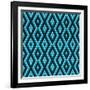 Geometric Ethnic Abstract Background-Varvara Kurakina-Framed Art Print