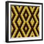 Geometric Ethnic Abstract Background-Varvara Kurakina-Framed Art Print