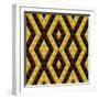 Geometric Ethnic Abstract Background-Varvara Kurakina-Framed Art Print