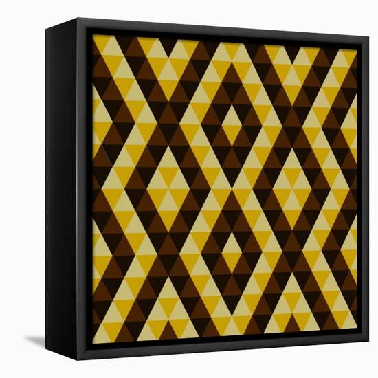 Geometric Ethnic Abstract Background-Varvara Kurakina-Framed Stretched Canvas