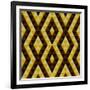 Geometric Ethnic Abstract Background-Varvara Kurakina-Framed Art Print