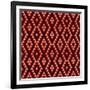 Geometric Ethnic Abstract Background-Varvara Kurakina-Framed Art Print