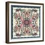 Geometric Floral Doodle with Ornate Lace Frame-Andriy Lipkan-Framed Art Print