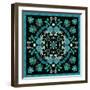 Geometric Floral Doodle with Ornate Lace Frame-Andriy Lipkan-Framed Art Print