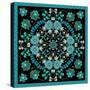 Geometric Floral Doodle with Ornate Lace Frame-Andriy Lipkan-Stretched Canvas