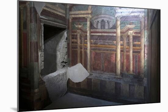Geometric Frescoes of the Cubicola in the Villa Dei Misteri, Pompeii, Campania, Italy-Oliviero Olivieri-Mounted Photographic Print