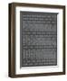 Geometric Gray and Black Patterns-null-Framed Art Print