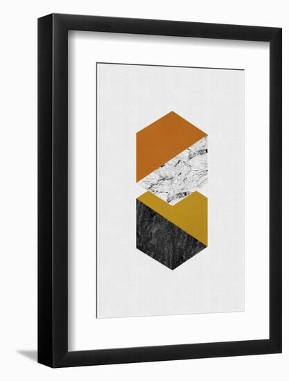 Geometric Hexagons-Orara Studio-Framed Photographic Print