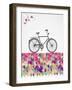 Geometric Hipster Bicycle-cienpies-Framed Art Print