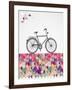 Geometric Hipster Bicycle-cienpies-Framed Art Print