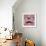 Geometric Hipster Face-cienpies-Framed Art Print displayed on a wall