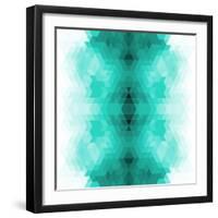 Geometric Hipster Retro Background.-My Portfolio-Framed Art Print