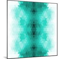 Geometric Hipster Retro Background.-My Portfolio-Mounted Art Print