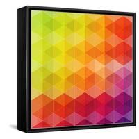 Geometric Hipster Retro Background-Click Bestsellers-Framed Stretched Canvas