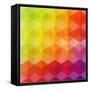 Geometric Hipster Retro Background-Click Bestsellers-Framed Stretched Canvas