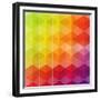 Geometric Hipster Retro Background-Click Bestsellers-Framed Premium Giclee Print