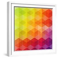 Geometric Hipster Retro Background-Click Bestsellers-Framed Premium Giclee Print