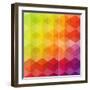 Geometric Hipster Retro Background-Click Bestsellers-Framed Art Print