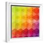 Geometric Hipster Retro Background-Click Bestsellers-Framed Art Print