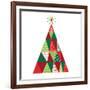 Geometric Holiday Trees I-Michael Mullan-Framed Art Print