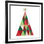 Geometric Holiday Trees I-Michael Mullan-Framed Art Print