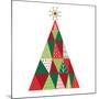 Geometric Holiday Trees I-Michael Mullan-Mounted Art Print