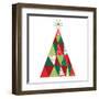 Geometric Holiday Trees I-Michael Mullan-Framed Art Print