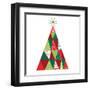 Geometric Holiday Trees I-Michael Mullan-Framed Art Print