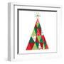 Geometric Holiday Trees I-Michael Mullan-Framed Art Print