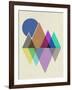 Geometric Mountains I-Eline Isaksen-Framed Art Print