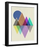 Geometric Mountains I-Eline Isaksen-Framed Art Print