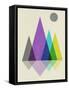 Geometric Mountains-Eline Isaksen-Framed Stretched Canvas