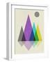 Geometric Mountains-Eline Isaksen-Framed Art Print