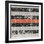 Geometric Patchwork Puree Pumpkin Square III-Pela Design-Framed Art Print