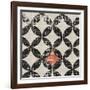 Geometric Patchwork Puree Pumpkin Square IV V.2-Pela Design-Framed Art Print