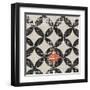 Geometric Patchwork Puree Pumpkin Square IV V.2-Pela Design-Framed Art Print