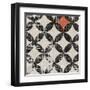 Geometric Patchwork Puree Pumpkin Square V V.2-Pela Design-Framed Art Print