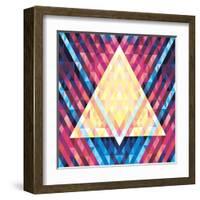 Geometric Pattern 02-serkorkin-Framed Art Print