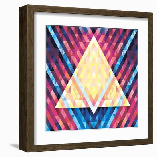 Geometric Pattern 02-serkorkin-Framed Art Print